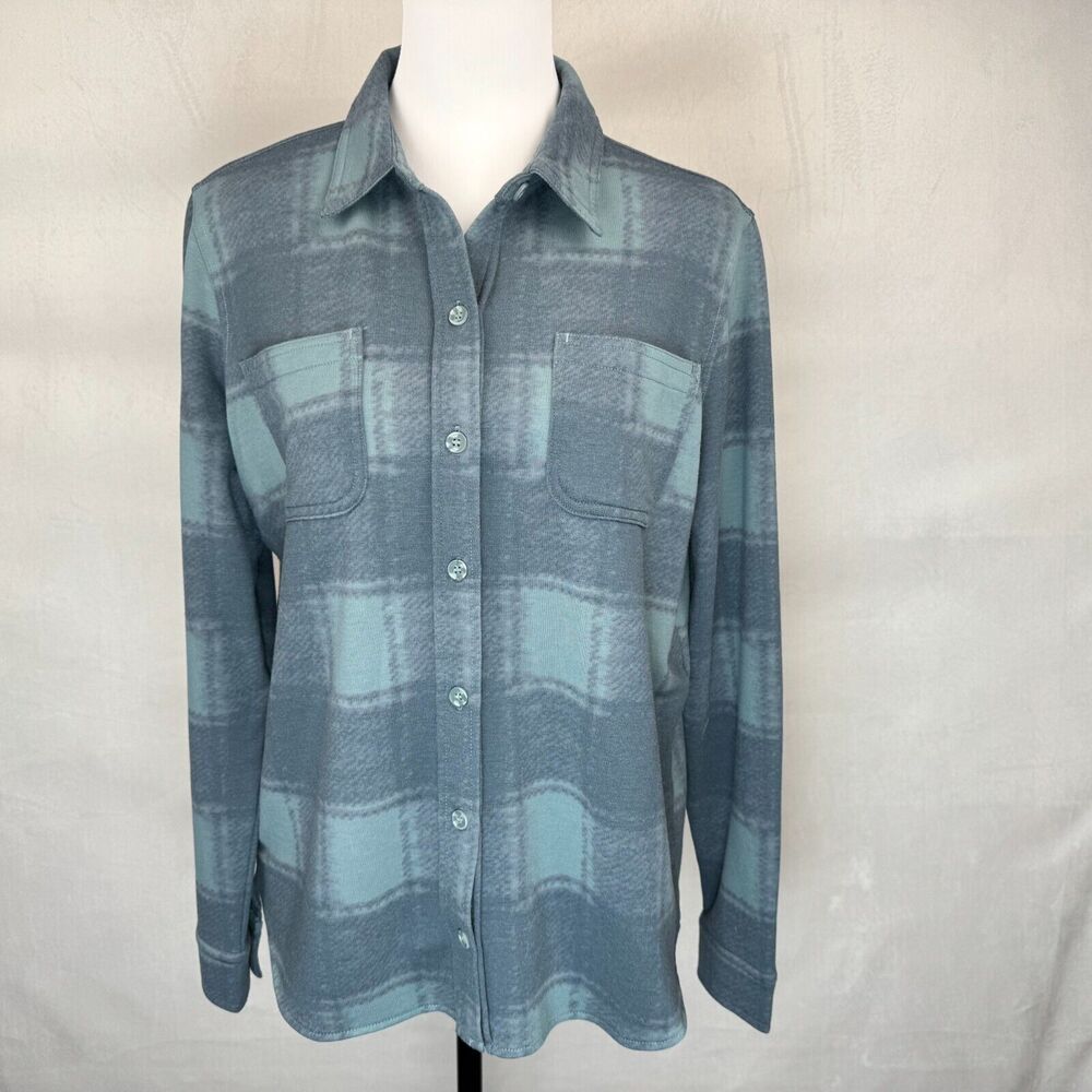 32 Degrees Heat Ladies Sz S Fleece Shirt Plaid Button Down Long Sleeve