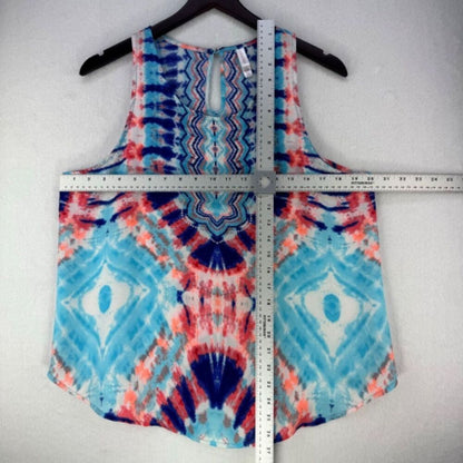 XHILARATION Tank Top Women Sz XL Sheer Multicolor