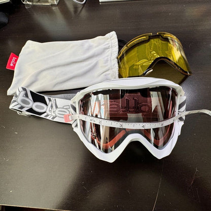 BOLLE GOGGLES White Ski Snowboarding Unise Interchangeable Lens Adult Size