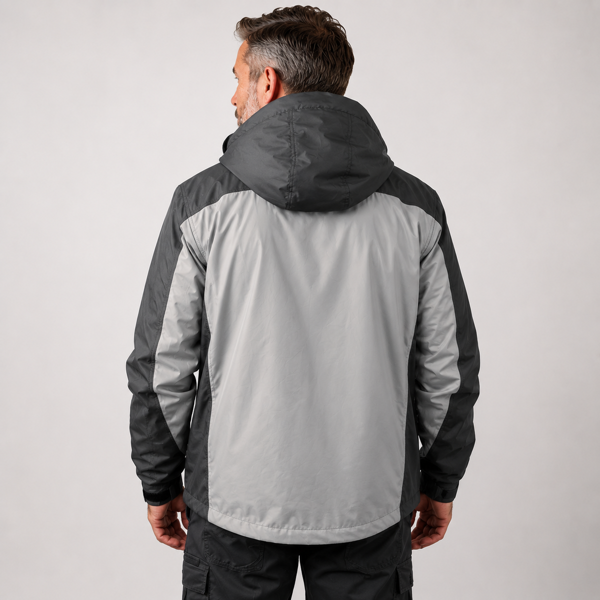 Xersion Snow Jacket Men Sz XL Waterproof Black Charcoal Gray