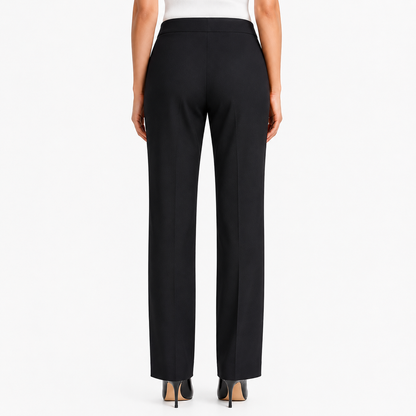 Ellen Tracy Women Dress Pant Sz XL Black Faux pocket pleated side legs