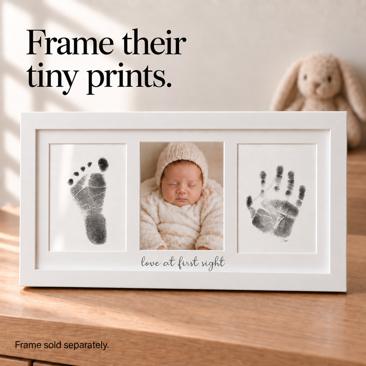 Little Treasures Mess-Free Baby Handprint & Footprint Keepsake Kit