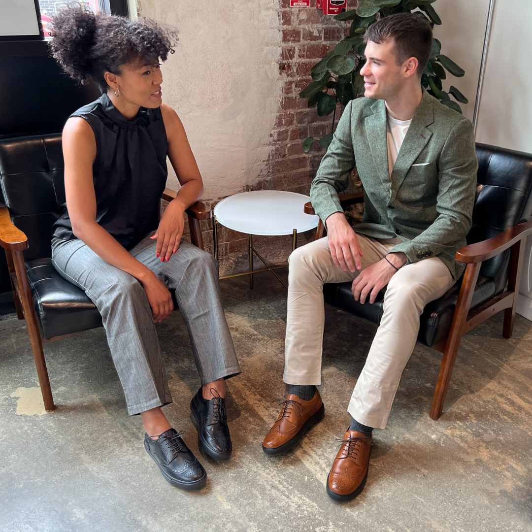 MOCALMO Men's Don Giovanni Leather Wingtip Sneakers – Cognac