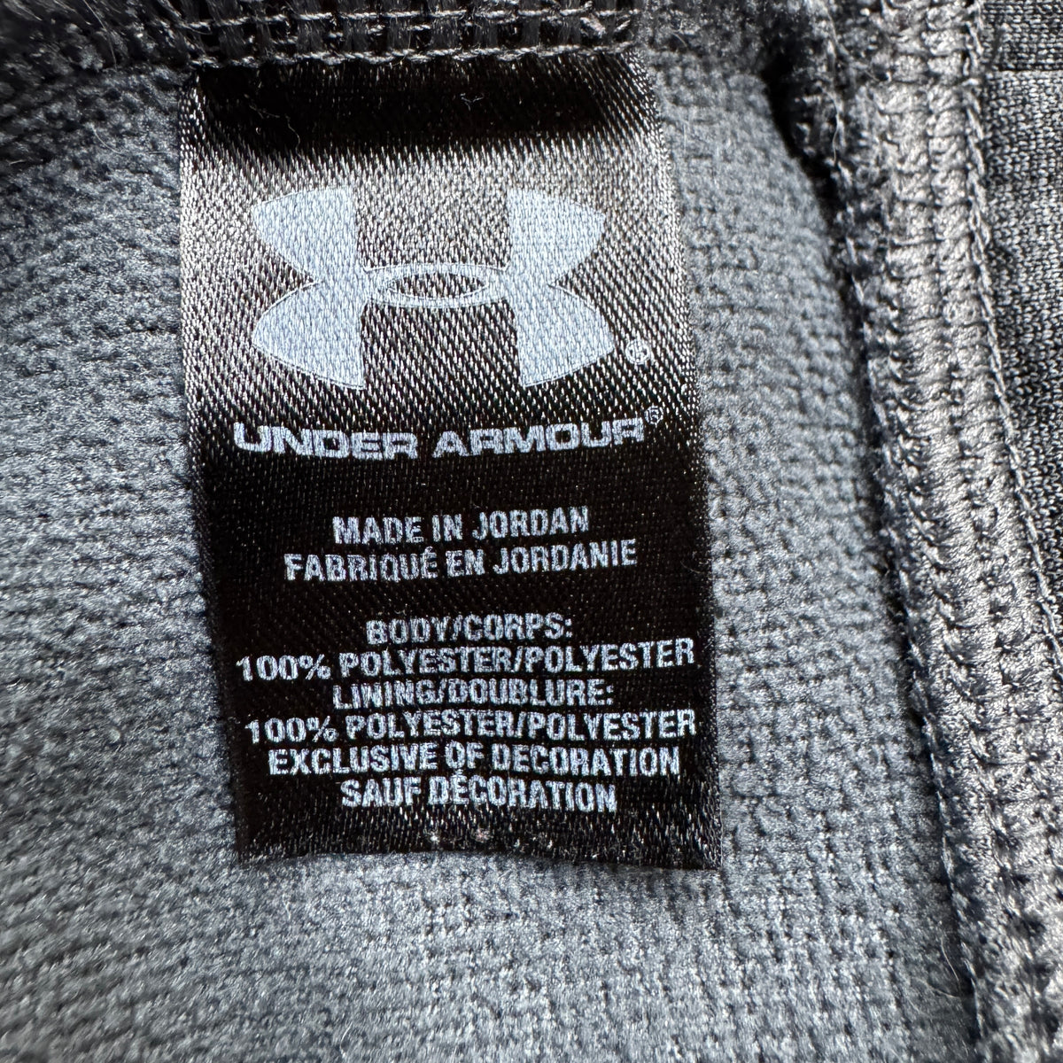 Under Armour Storm Men Hoodie Sz M Charcoal Sweatshirt Fleece Long Sleeve