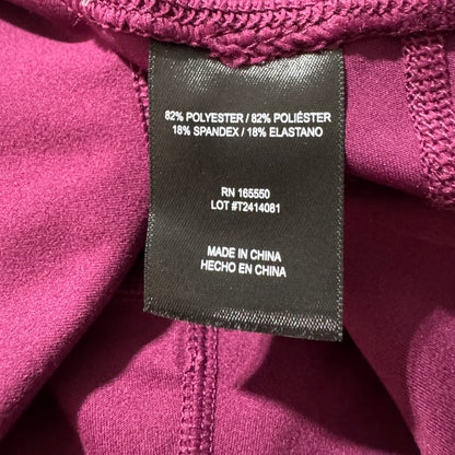 32 Degrees Cool Women Sz XS Soft Active Capri Legging Pants Plum Caspia