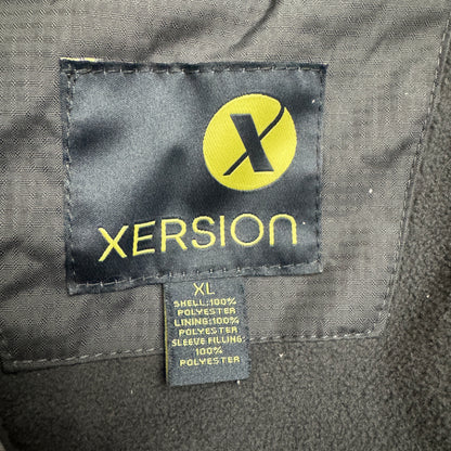Xersion Snow Jacket Men Sz XL Waterproof Black Charcoal Gray