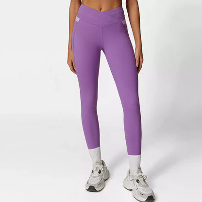 ContourFlex Two-Tone High-Waisted Leggings with Pockets
