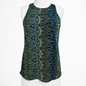 Sanctuary Clothing Abstract Print Wrap Halter Blouse Size M
