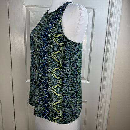 Sanctuary Clothing Abstract Print Wrap Halter Blouse Size M