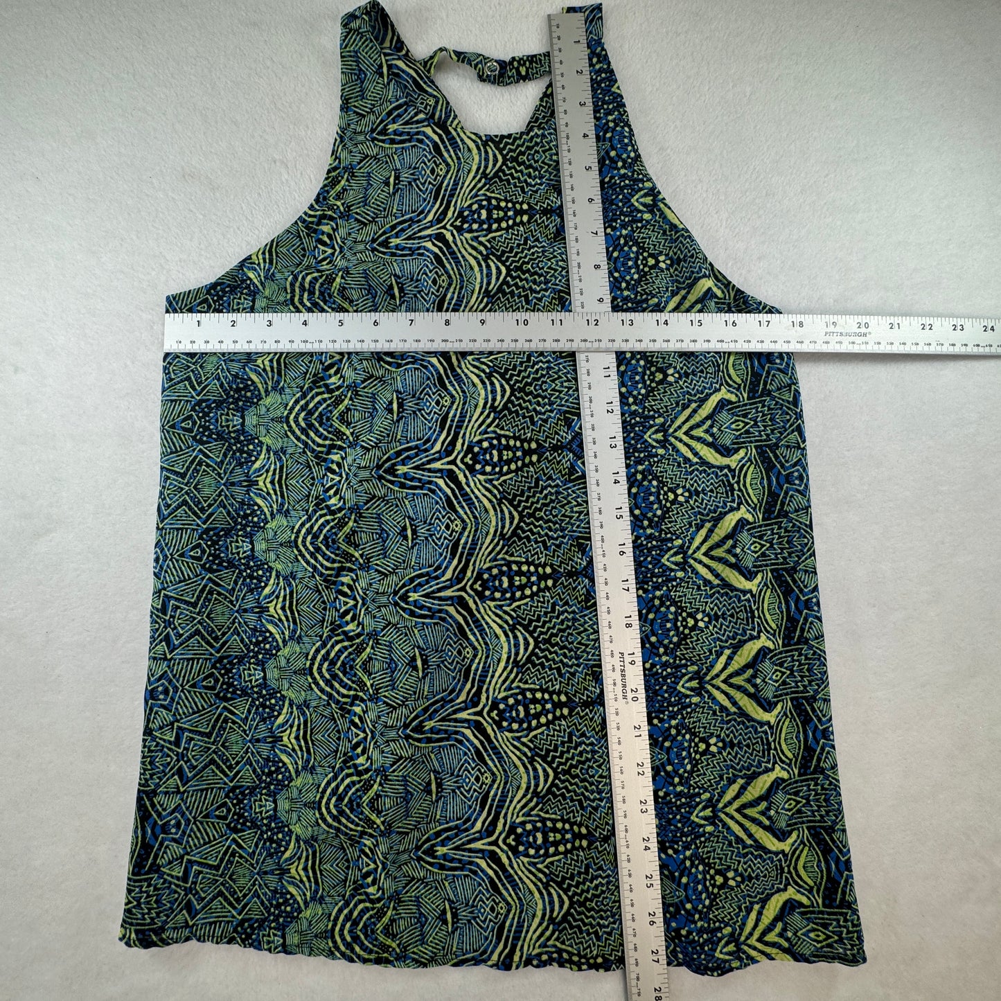 Sanctuary Clothing Abstract Print Wrap Halter Blouse Size M