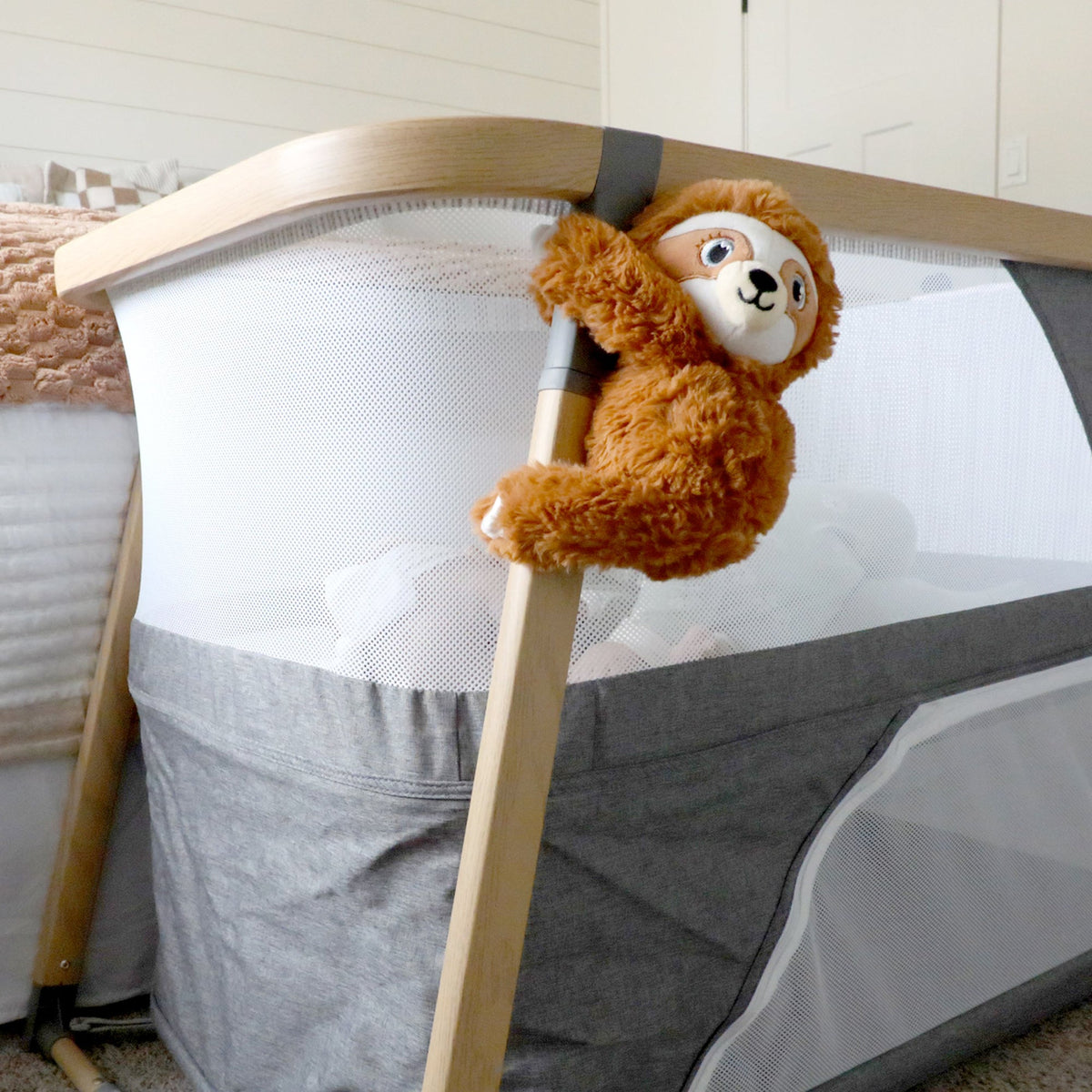 Baby Shusher Sloth Plush Sound Machine with Smart Cry Detection