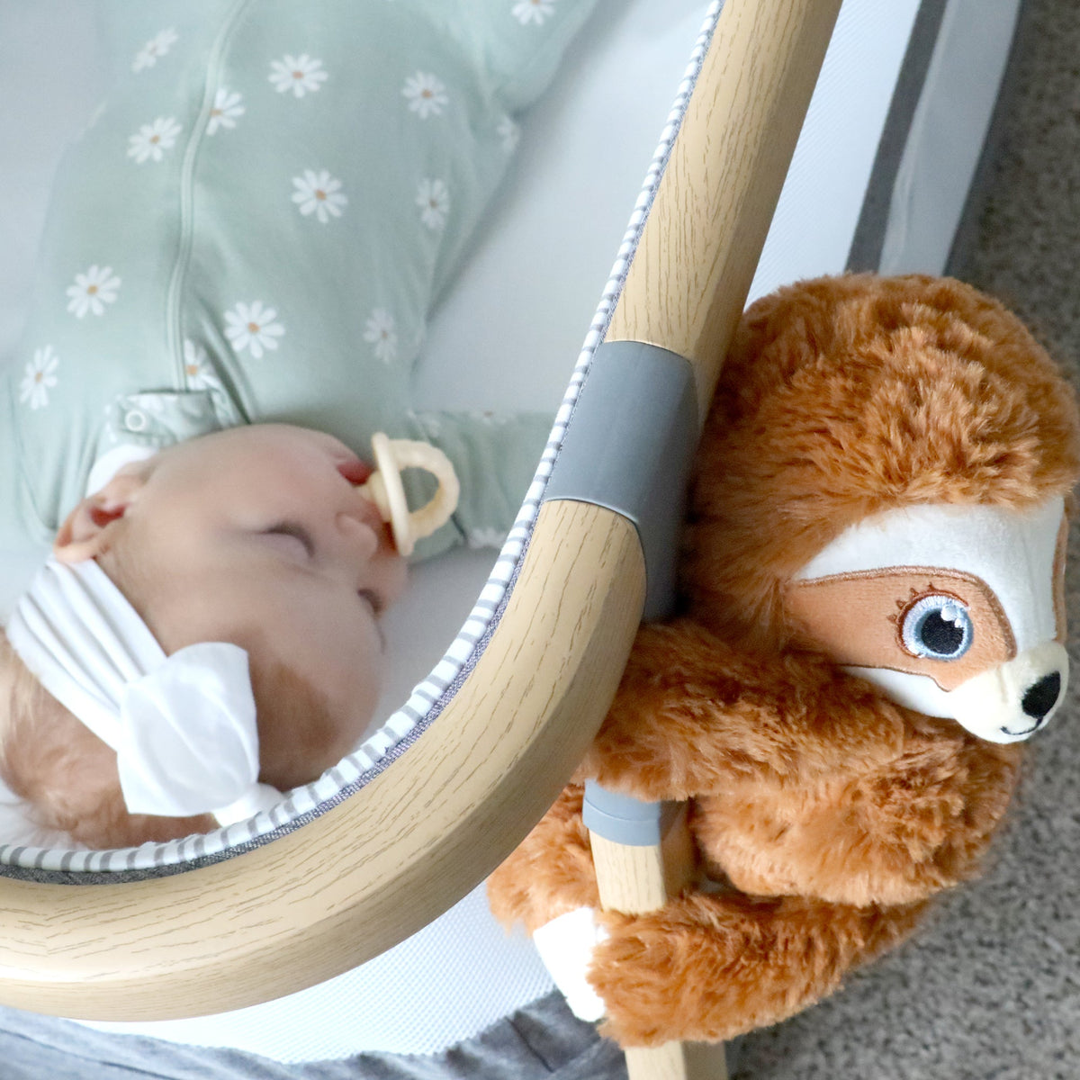 Baby Shusher Sloth Plush Sound Machine with Smart Cry Detection