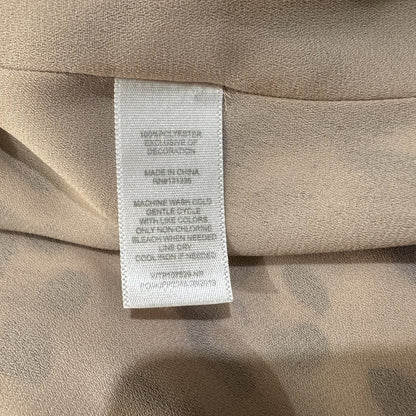 Clothing material and care tag of Socialite camisole leopard print