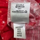 Style & Co Top Women Sz 1X Red with White Orange Stars Front Knot sleeveless