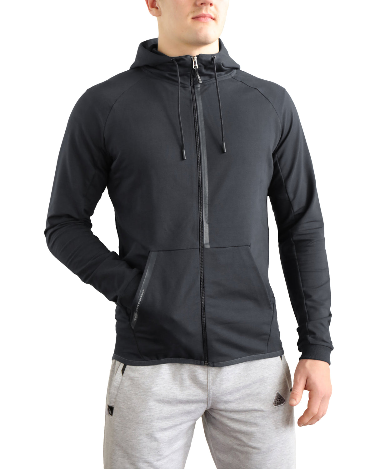 SCR Sportswear Men's All-Day Comfort Full-Zip Hooded Sweatshirt