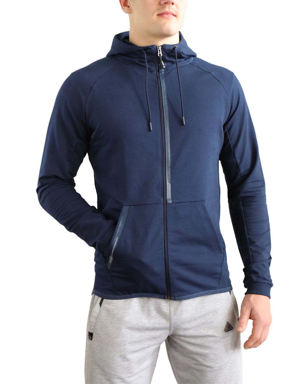 SCR Sportswear Men's All-Day Comfort Full-Zip Hooded Sweatshirt