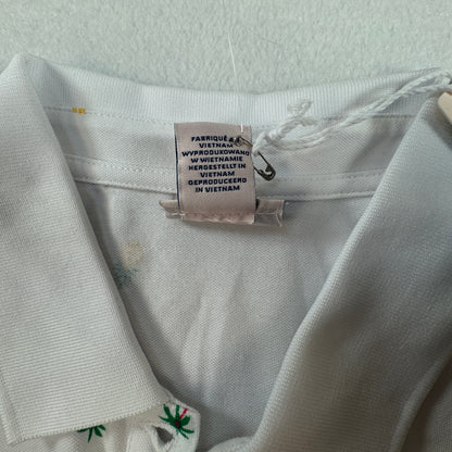 Tommy Bahama NWT Women's Everyday Active Tropical Print Sleeveless Polo White Size MNWT Tommy Bahama Women's Everyday Active Tropical Print Sleeveless Polo White Size M