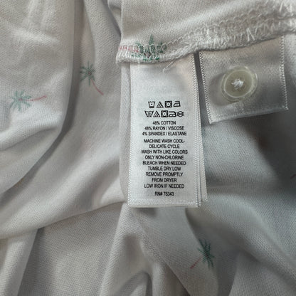 Tommy Bahama NWT Women's Everyday Active Tropical Print Sleeveless Polo White Size MNWT Tommy Bahama Women's Everyday Active Tropical Print Sleeveless Polo White Size M