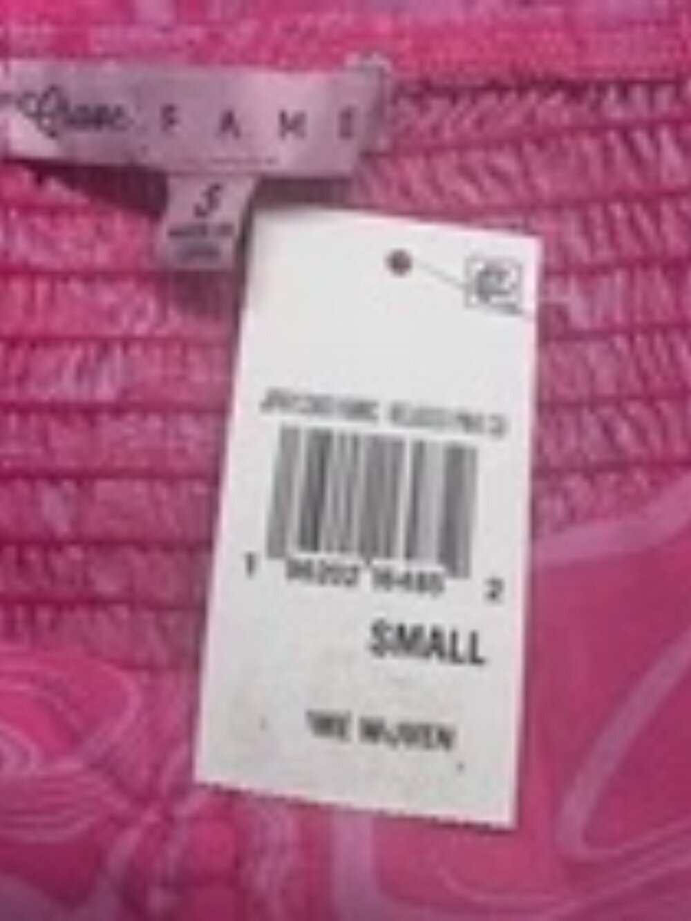 Blusa Crave Fame para mujer, talla pequeña, color rosa, estilo peplum, manga larga, nueva con etiqueta (NWT)