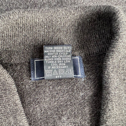 Vtg Dockers Men Sz L Sweater Charcoal Polo Long Sleeve Argyle Blue Beige Henley