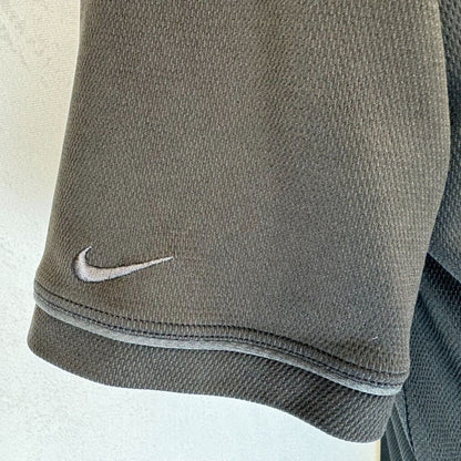 Nike Golf Dri Fit Men Polo Sz M Black and Gray Trim Short Sleeve Collared Top