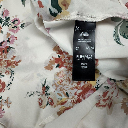 Buffalo David Bitton Women Sz M NWT Blouse Patch Pocket Back Keyhole