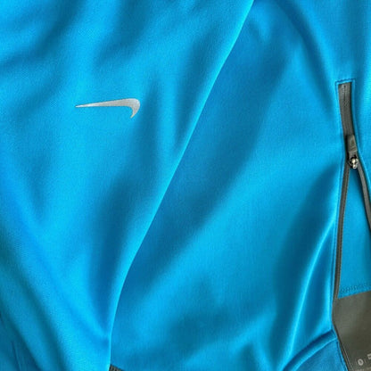 Nike Golf Dri-Fit Tour Performance Men Top Sz L 1/4 Zip Pullover Light Blue Gray