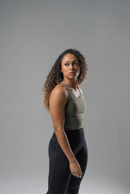 Alyth Active Women's Rebellious Strappy Back Crop Sports Bra