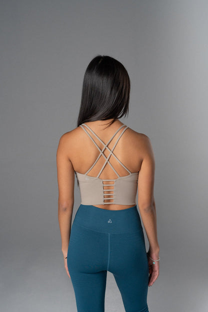 Alyth Active Women's Rebellious Strappy Back Crop Sports Bra
