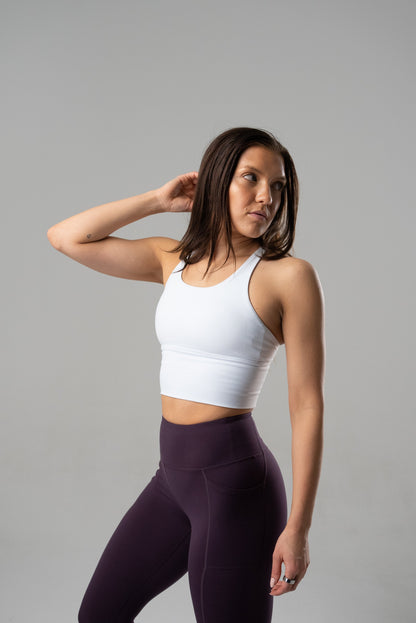 Alyth Active Women's Rebellious Strappy Back Crop Sports Bra