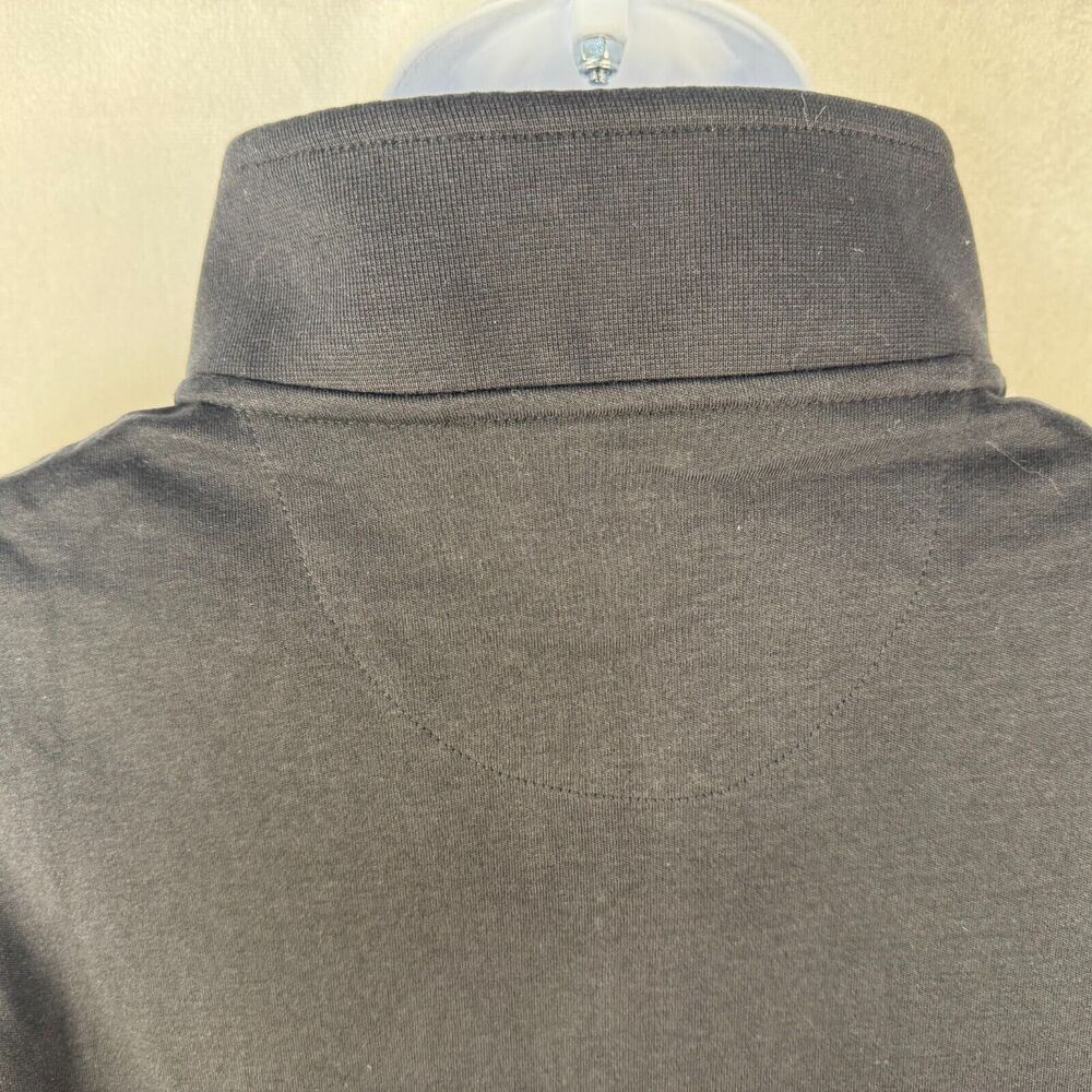 Ted Baker Men Black Sweater Sz M Pullover 1/4 Zip Long Sleeve NWT B2012
