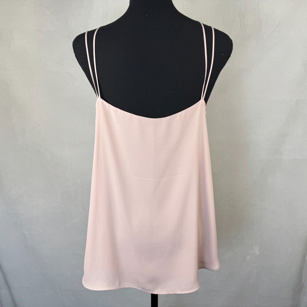 Express Camisole Sz M Light Pink Strappy VNeck Sleeveless Layered