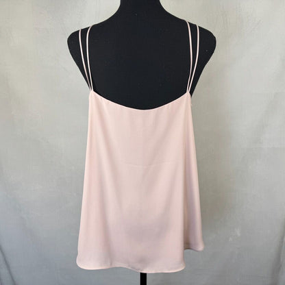 Express Camisole Sz M Light Pink Strappy VNeck Sleeveless Layered