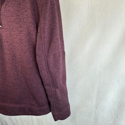 Victory Rugged Wear Men Sz M Pullover Knit Sweater Fleece 1/4 Zip Long Sleeve