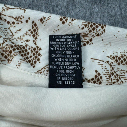 New York & Co Women Top Sz  S Cream Stretch Boatneck Sleeveless Built-In Bra