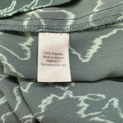 Nine West Ladies Tank Top Sz M Green Printed Camisole spaghetti straps
