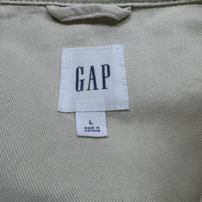 GAP Women Utility Jacket New Ivory Size L Drawstring Waist