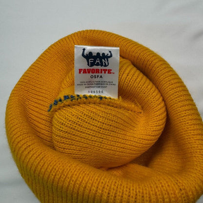 Golden State Warriors Beanie Hat Blue Yellow Knit NBA