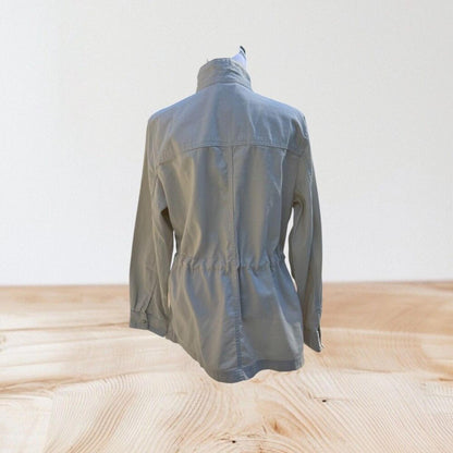 GAP Women Utility Jacket New Ivory Size L Drawstring Waist