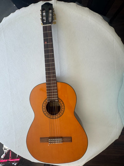 Vintage Carlos Model 236 acoustic classical guitar made in Korea, no case.