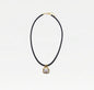 The M Jewelers Naia Cubic Zirconia Pendant Leather Cord Necklace