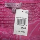 Crave Fame Women Size Small Blouse Pink Peplum Long Sleeve NWT