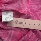 Crave Fame Women Size Small Blouse Pink Peplum Long Sleeve NWT