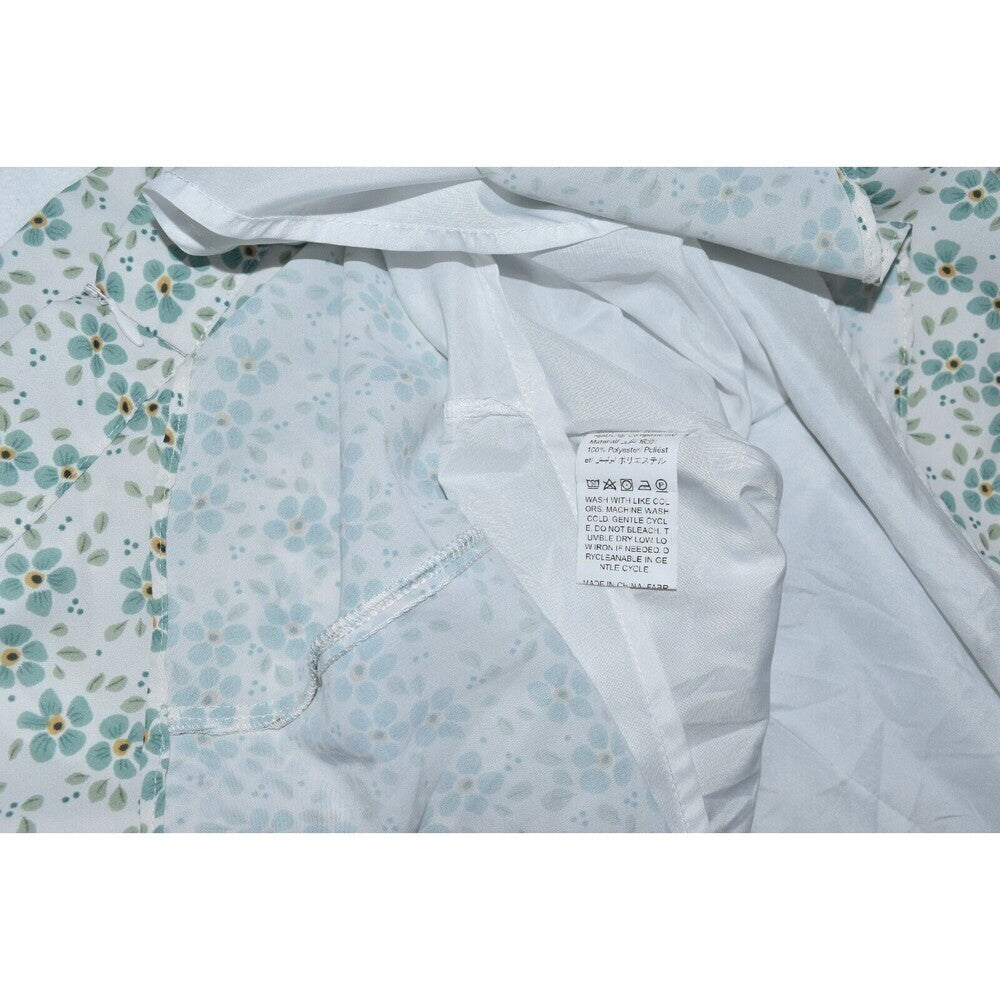 Dazy Skirt Sz L White Above Knee Floral Print Ruffle Hem