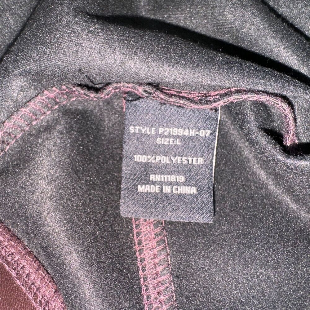 Thread & Others Jeggins Sz L Maroon Faux Leather High Rise Skinny