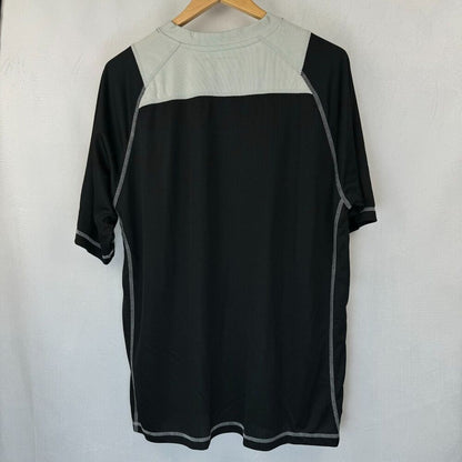 SF Giants Men Top Sz XL V-Neck Black S/S Shirt MLB Genuine Merchandise True Fan