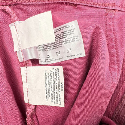 Gloria Vanderbilt Ladies Pink Utility Short Sz S Zipper Pockets