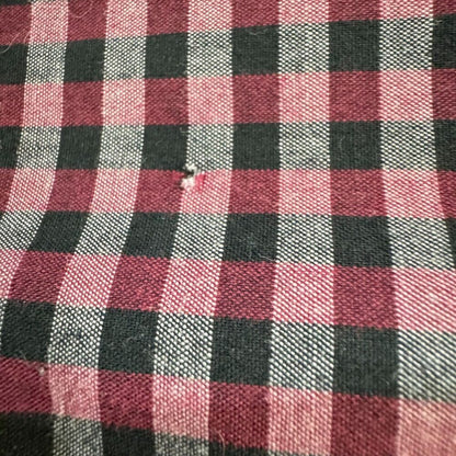 Camisa Bruno para hombre Talla M tejida suave abotonada de manga larga color burdeos, negro y gris