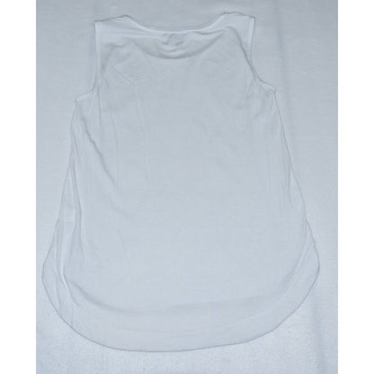 Liz Claiborne Sz M White Lace Tank Top Round Neck Sleeveless
