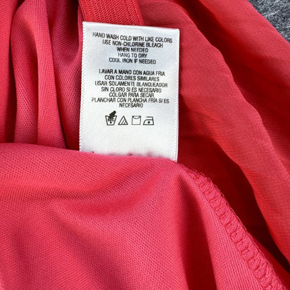 Bongo Hot Pink Pleated Sheer Skirt Lined Wrinkle Free Polyester Size M/M